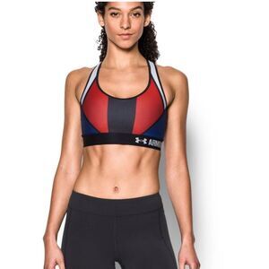 Under Armour USA Blue, Red, & Black Sports Bra Size M